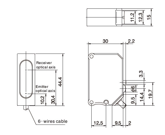 CS COLOR SENSOR DIMENSION