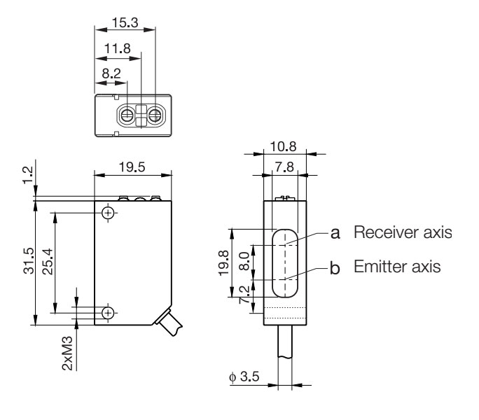 LASER SENSOR LS5 SERIES DIMENSION