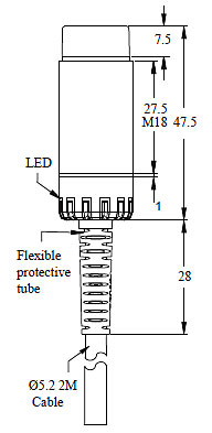 psc1808 lv03 riko proximity sensor size