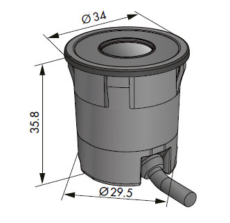 tof photoelectric sensor size